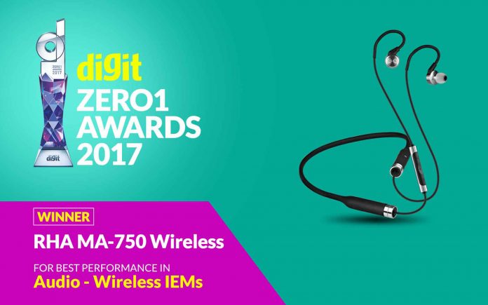 RHA MA750 Wireless – лучшие беспроводные наушники по версии ZERO1 AWARDS 2017