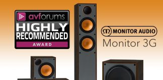 Кинотеатральный комплект Monitor Audio Monitor 3G: AVforums настоятельно трекомендует