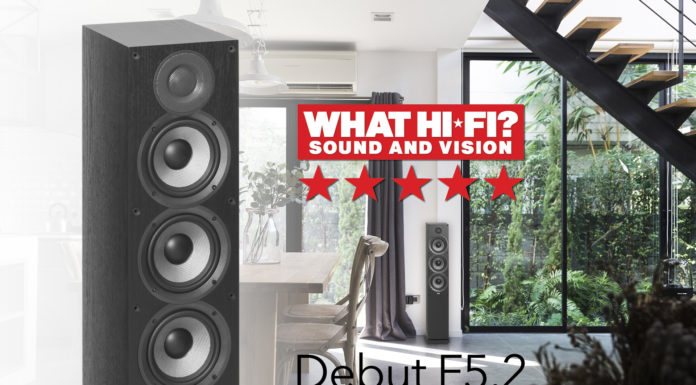 Пять звёзд «What Hi-Fi?» для напольников ELAC Debut F5.2