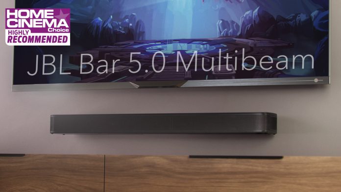JBL Bar 5.0 MultiBeam обеспечивает полное погружение с системой Virtual Atmos